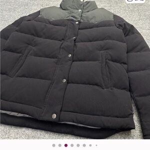 Patagonia Womens Bivy Black Jacket Medium Western Duck Down Insulated